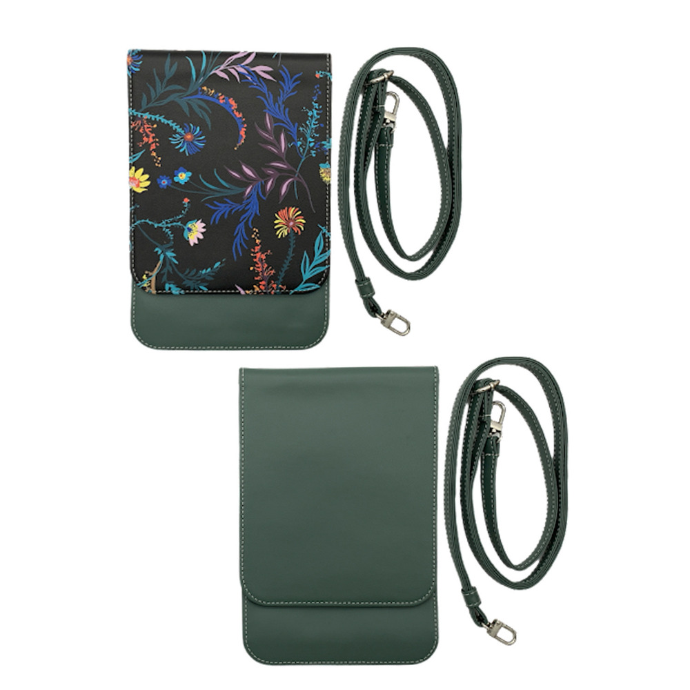 Caseable 2-pack Crossbody Phone Bags Protection Floral/Green